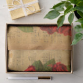 Mousseline Papier peint rose de musique d'aquarelle (Cadeau)