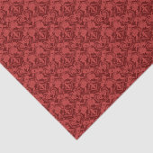 Mousseline Papier peint rouge (Détail)