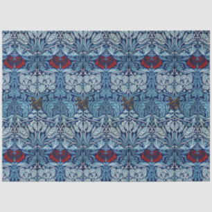 Mousseline Papier peint Tulipe Rose Navy Blue de William Morr