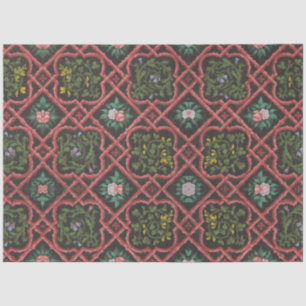 Mousseline Papier peint vintage Floral Trellis Découpage