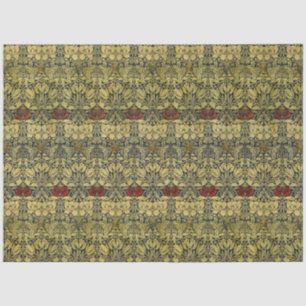 Mousseline Papier Peint Vintage Tulipe Rose Or William Morris