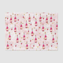 Papier Pink Wine et coeurs (modèle 12 de la série