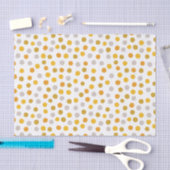 Mousseline Papier pois doré (Artisanat)