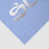 Mousseline papier surf bleu (Détail)