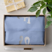 Mousseline papier surf bleu (Cadeau)
