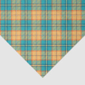 Mousseline Papier Tartan Kingfisher (Détail)