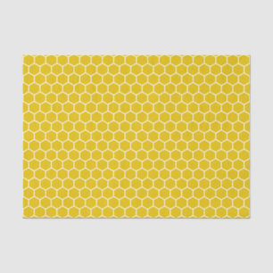 Mousseline Papier tatouage peigne jaune foncé
