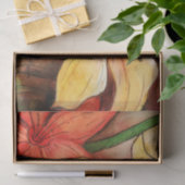 Mousseline Papier Tiger Lily Aquarelle (Cadeau)