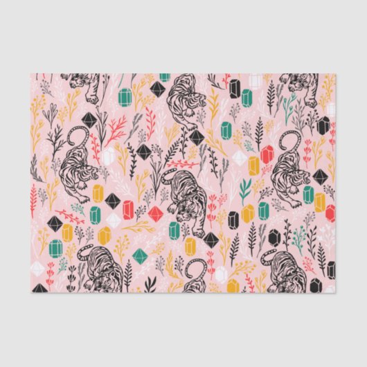 Mousseline Papier Tigre Cute (Recto)