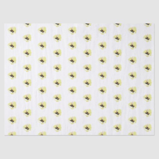 Mousseline Papier Tissu Abeille (Recto)