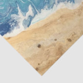 Mousseline Papier Tissu Abstrait Plage (Détail)