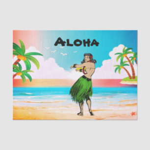 Mousseline Papier Tissu Aloha