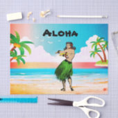 Mousseline Papier Tissu Aloha (Artisanat)