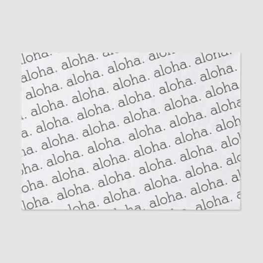 Mousseline Papier Tissu Aloha (Recto)