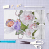 Mousseline Papier Tissu Angel Blanc Cygnes (Artisanat)