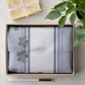 Mousseline Papier Tissu Anniversaire En Blues (Cadeau)