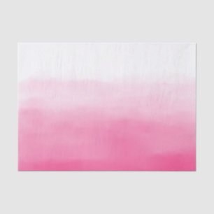 Mousseline Papier Tissu Aquarelle Rose Chaud