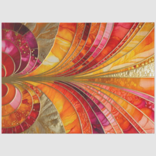 Mousseline Papier Tissu Art Déco coloré