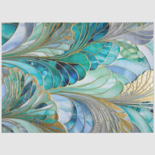 Mousseline Papier Tissu Art Déco coloré