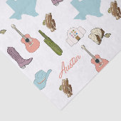 Mousseline Papier Tissu Austin Texas (Détail)