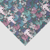 Mousseline Papier Tissu Axolotl (Détail)