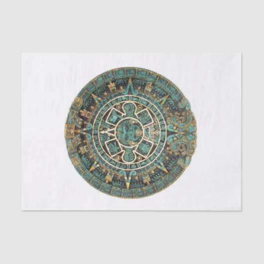 Mousseline Papier Tissu Aztec (Recto)