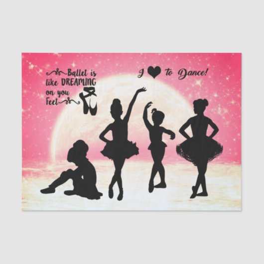 Mousseline Papier Tissu Ballet (Recto)