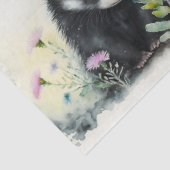 Mousseline Papier Tissu Bébé Skunks (Détail)