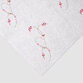 Mousseline Papier Tissu Berry Rouge (Détail)