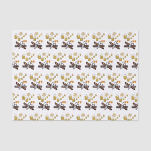 Mousseline Papier Tissu Bière (Recto)