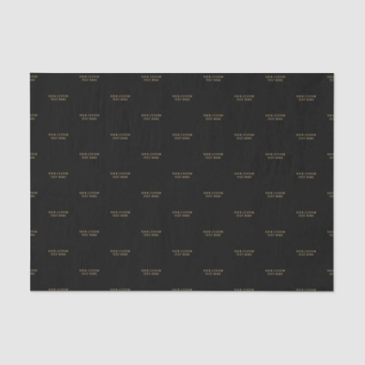 Mousseline Papier Tissu Black & Gold (Recto)