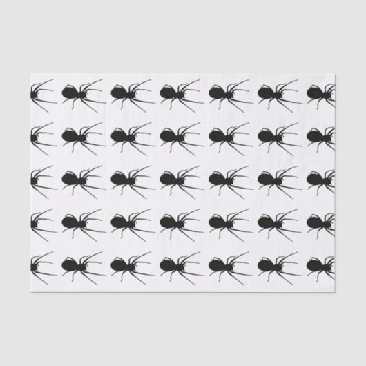 Mousseline Papier Tissu Black Spider (Recto)