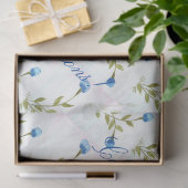 Mousseline Papier Tissu bleu (Cadeau)