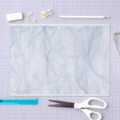 Mousseline papier tissu bleu (Artisanat)