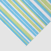 Mousseline Papier tissu bleu et lime (Détail)