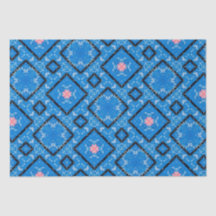 Papier Tissu Bleu Noir Perdu