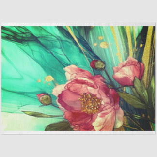 Mousseline Papier Tissu Bloom Wave