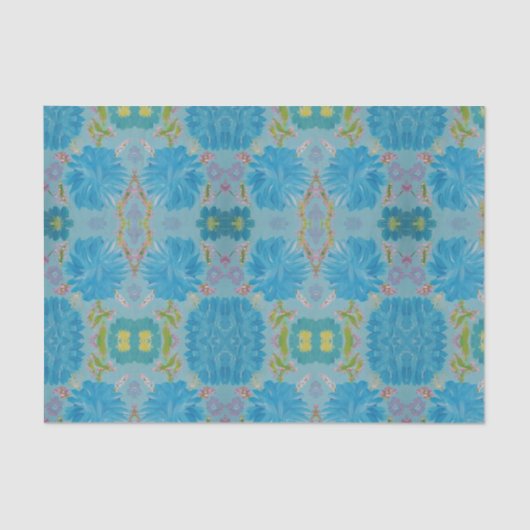 Mousseline Papier Tissu Bluebells (Recto)