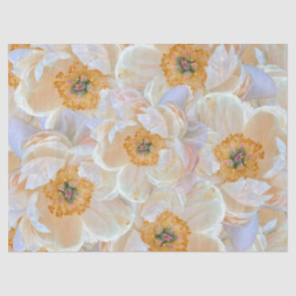Mousseline Papier Tissu Blush Peony