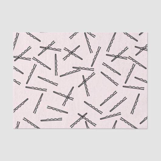 Mousseline Papier Tissu Bobby Pins (Recto)