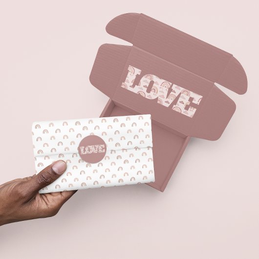 Mousseline Papier Tissu Boho Rainbow