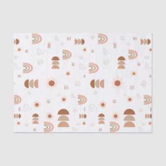 Mousseline Papier Tissu Boho Rainbow Desert