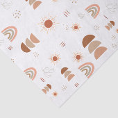 Mousseline Papier Tissu Boho Rainbow Desert (Détail)