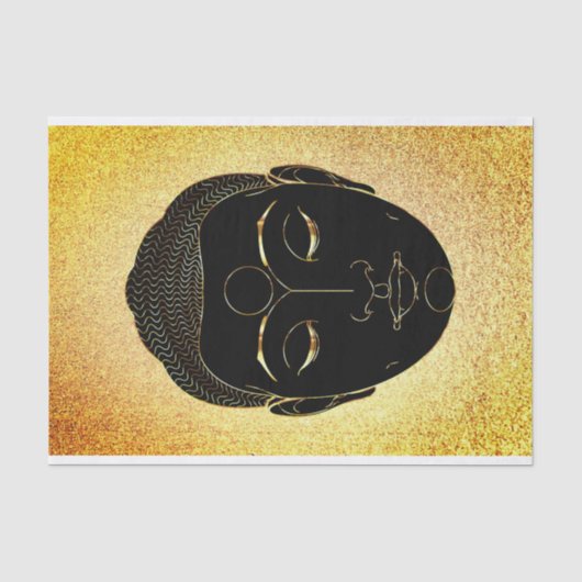 Mousseline Papier Tissu Bouddha (Recto)