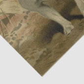 Mousseline Papier Tissu Buldogs vintage (Détail)