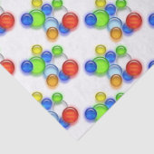 Mousseline Papier Tissu - Bulles colorées (Détail)