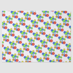 Mousseline Papier Tissu - Bulles colorées