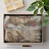 Mousseline Papier Tissu Bunny de Noël (Cadeau)