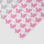 Mousseline Papier Tissu Bunny Pastel de Pâques (Détail)