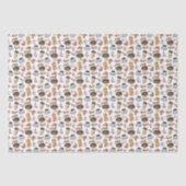 Mousseline Papier Tissu Café (Recto)